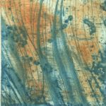 2017 - SOUS L'EAU - technique mixte 9,5 x 9,5 cm